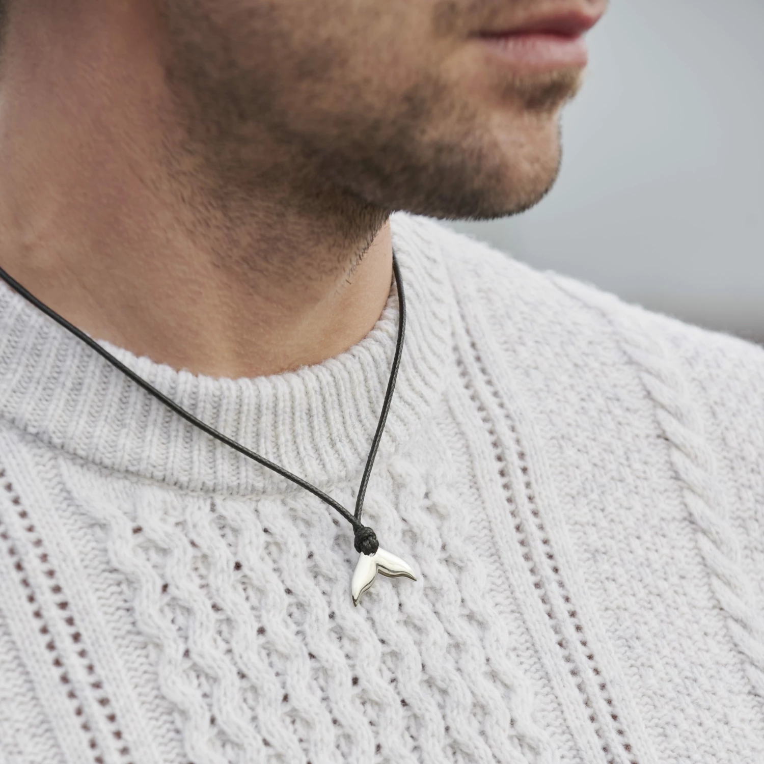 Lucleon Collier argenté Logan Gravel 7 Lucleon Collier argenté Logan Gravel – Image 5