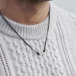 Lucleon Collier Lee Gravel en acier argenté 11 Lucleon Collier Lee Gravel en acier argenté -Colliers Soldes 006 copy