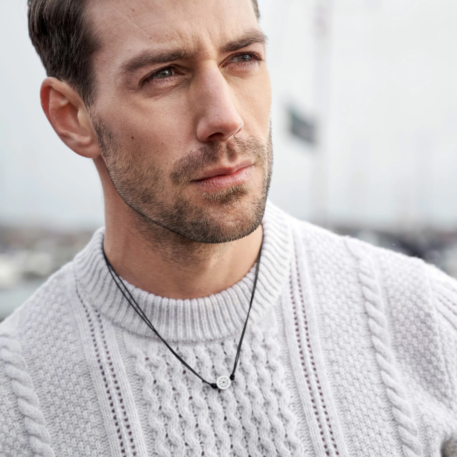 Lucleon Collier Lee Gravel en acier argenté 7 Lucleon Collier Lee Gravel en acier argenté – Image 6