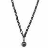 Lucleon Collier Caleb Amager à double chaîne noire, maille dorée et pendentif Smiley -Colliers Soldes 1 2.8658b235b2874a2e63982c7405203a5b