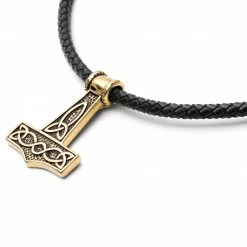 Fort Tempus Collier en cuir noir et pendentif marteau de Thor Mjöllnir 12 Fort Tempus Collier en cuir noir et pendentif marteau de Thor Mjöllnir -Colliers Soldes 1 2 121 1 172 1 101 3 34