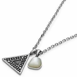 Waykins Atlantis | Collier à Double Pendentif Nacre & Triangle 11 Waykins Atlantis | Collier à Double Pendentif Nacre & Triangle -Colliers Soldes 1 2atlpen
