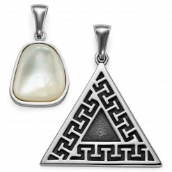 Waykins Atlantis | Set de deux pendentifs Nacre & Triangle
