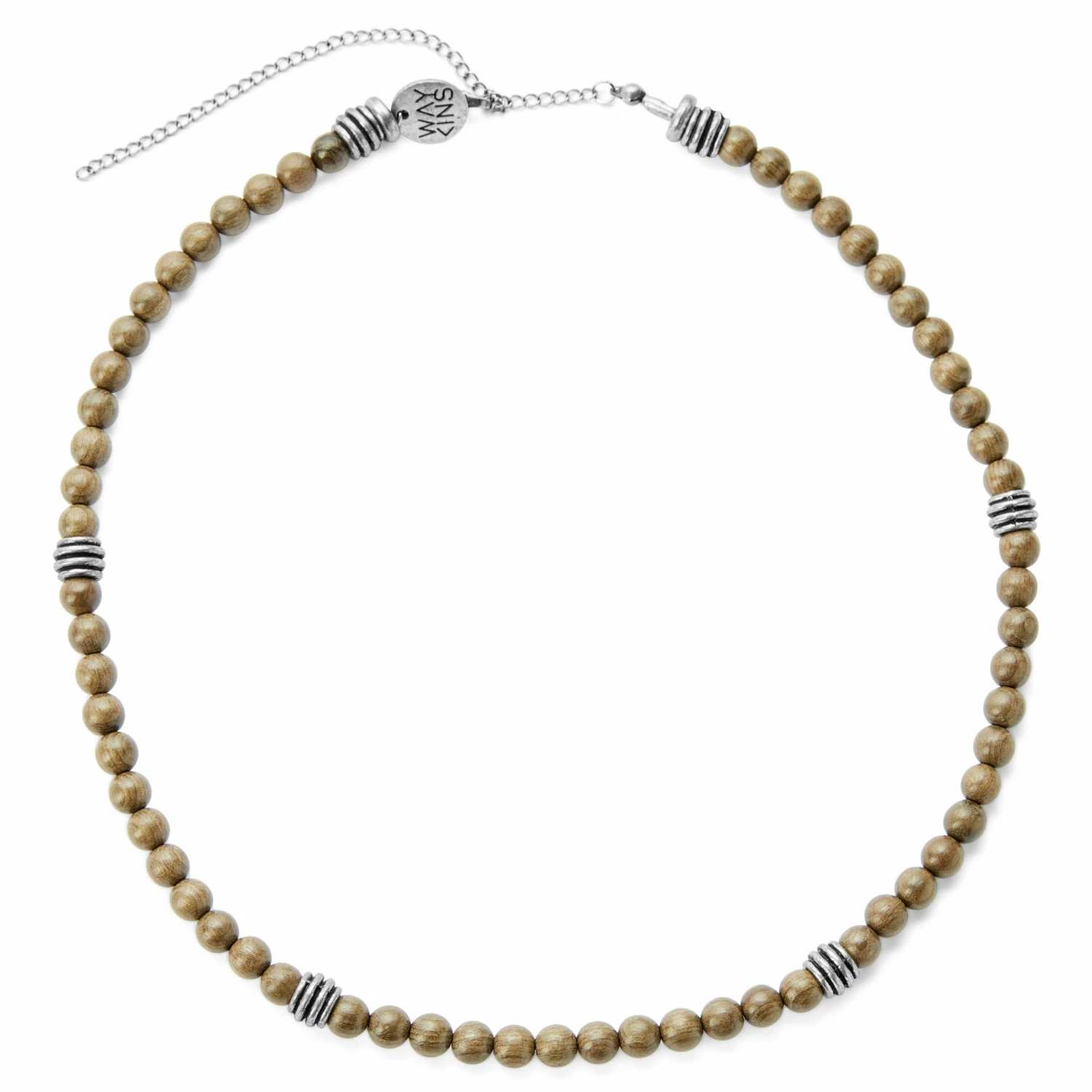 Waykins Collier Wendel en perles de bois La vague 4 Waykins Collier Wendel en perles de bois La vague – Image 2