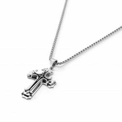 Fort Tempus Collier à croix de Saint-Thomas en acier stratifié -Colliers Soldes 10 3 copy 15