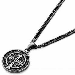 Lucleon Sanctus | Collier en acier argenté vintage à l'effigie d'Elizabeth II -Colliers Soldes 10 3e8171278097fd1800bd07f8853c0c24b