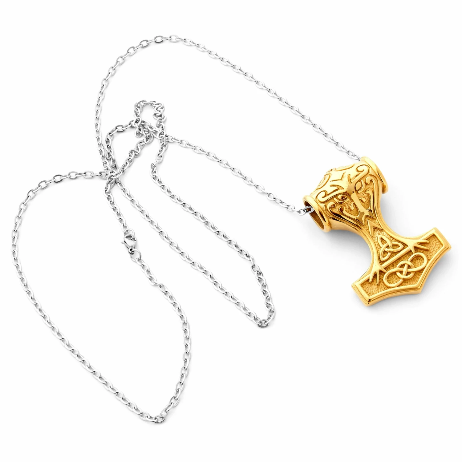 Fort Tempus Collier marteau de Thor doré 4 Fort Tempus Collier marteau de Thor doré – Image 2