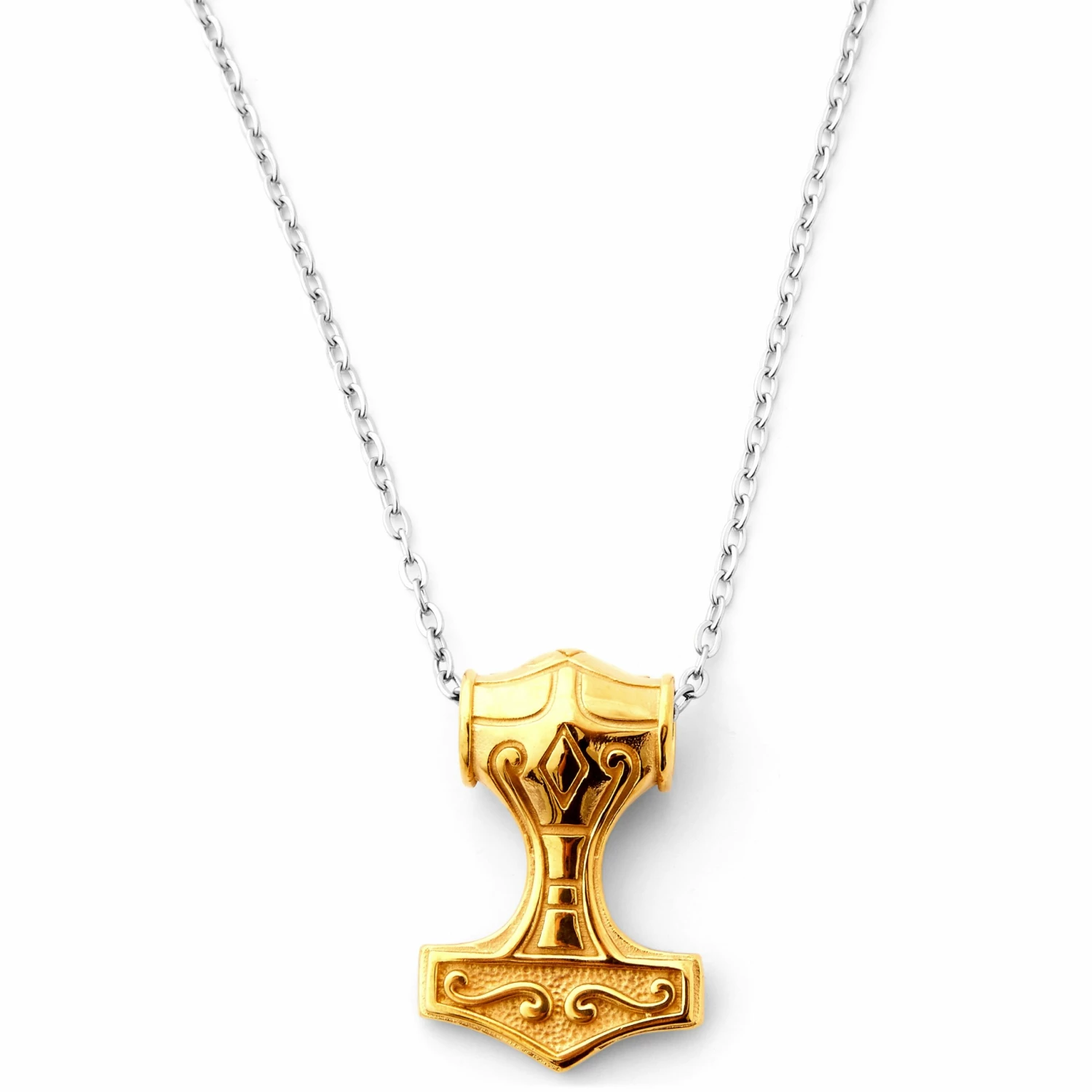 Fort Tempus Collier marteau de Thor doré 5 Fort Tempus Collier marteau de Thor doré – Image 3