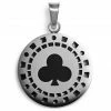 Seizmont Ace | Pendentif jeton de poker argenté "L'as de trèfle" -Colliers Soldes 11 405645ae84cd854c4e33fa64a5f5e7f04