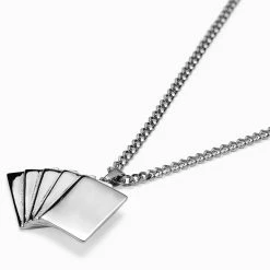 Seizmont Ace | Collier argenté avec pendentif "La quinte flush royale" -Colliers Soldes 12 333af8fb30c4bdd6b57f91cdb59611fce