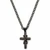 Lucleon Collier à croix et symbole de l'infini - couleur gunmetal 1 Lucleon Collier à croix et symbole de l'infini - couleur gunmetal -Colliers Soldes 14 188a07cdd6809e4a2afdd3f5386436bf5