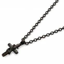 Lucleon Collier à croix et symbole de l'infini - couleur gunmetal 8 Lucleon Collier à croix et symbole de l'infini - couleur gunmetal -Colliers Soldes 14 244c5d243c9f53905f9133ca8828f126e