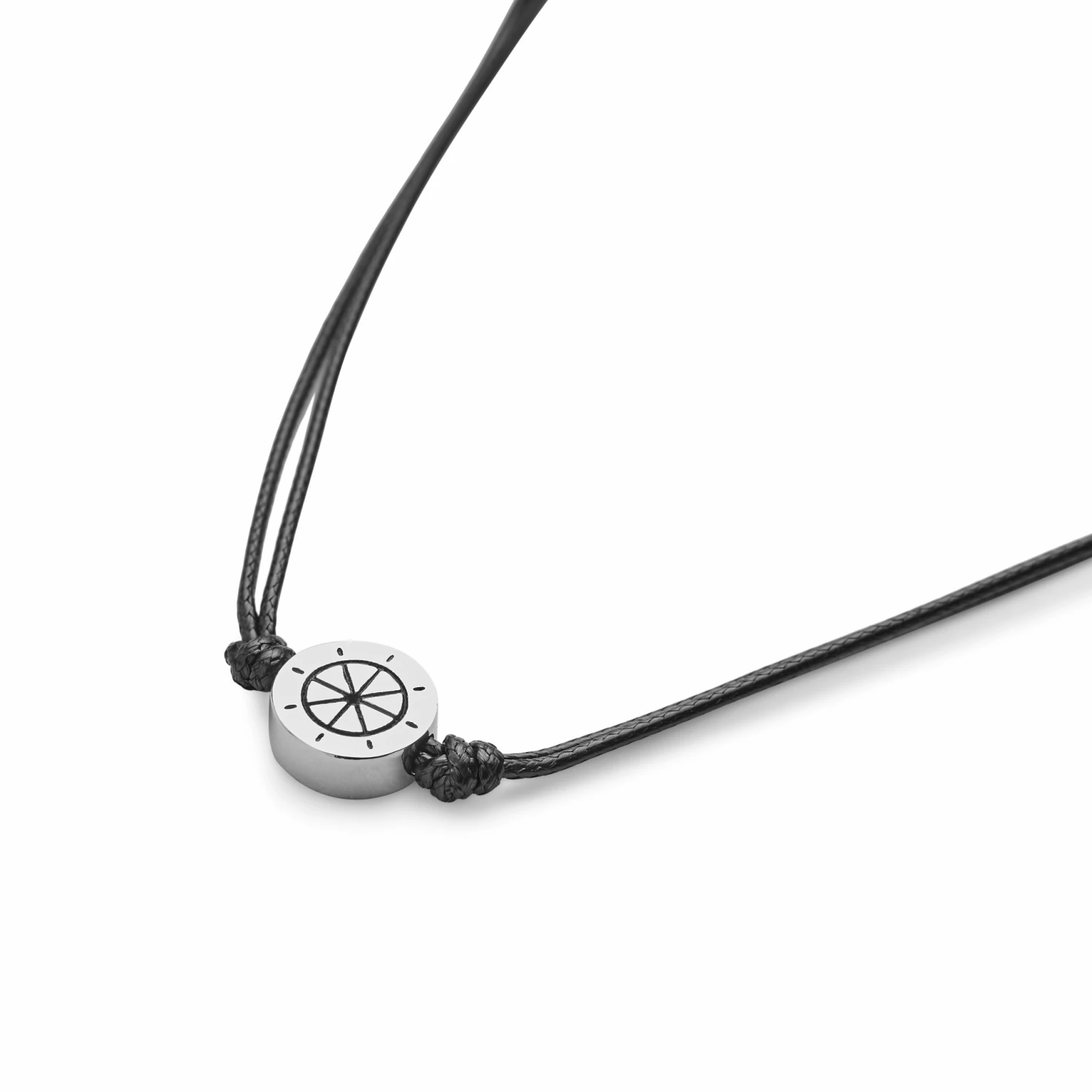 Lucleon Collier Lee Gravel en acier argenté 3 Lucleon Collier Lee Gravel en acier argenté – Image 2