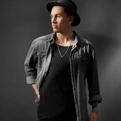 Arkai Collier Orisun Asher à pierre onyx 10 Arkai Collier Orisun Asher à pierre onyx -Colliers Soldes 15 124632