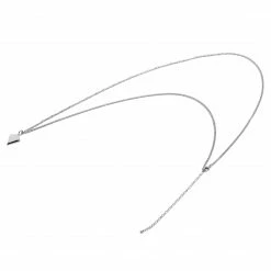 Lucleon Collier en acier à pendentif argenté en forme de diamant -Colliers Soldes 16 3 68 1