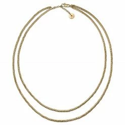 Arkai Collier doré Rico à double chaîne -Colliers Soldes 17 1b2d00b35afb7417d3e1a24ee7ad9fd93