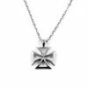 Lucleon Collier en acier Croix de Malte -Colliers Soldes 1 14