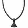 Fort Tempus Collier en cuir noir et rune Hache de Thor -Colliers Soldes 2 1 84 1 378