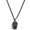 Lucleon Collier "Le Bouddha" en acier noir -Colliers Soldes 2 1 84 1 390 1