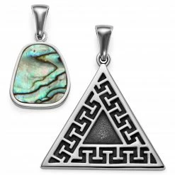 Waykins Atlantis | Set de deux pendentifs Abalone & Triangle en Série Limitée