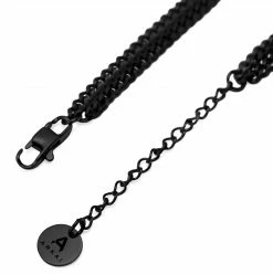 Arkai Collier noire Rico à double chaîne 13 Arkai Collier noire Rico à double chaîne -Colliers Soldes 20 48c7e3fe4a20601e791f236153cd572c0