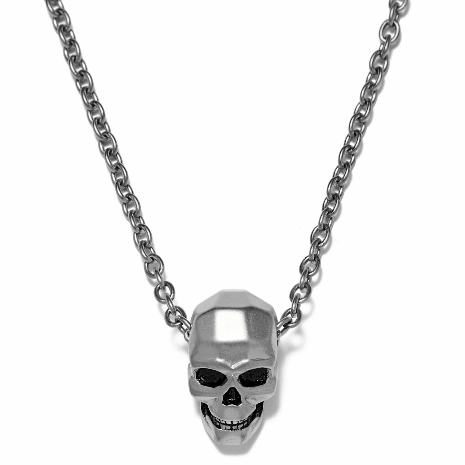 Moody Mason Collier Jax en acier à pendentif tête de mort 3 Moody Mason Collier Jax en acier à pendentif tête de mort