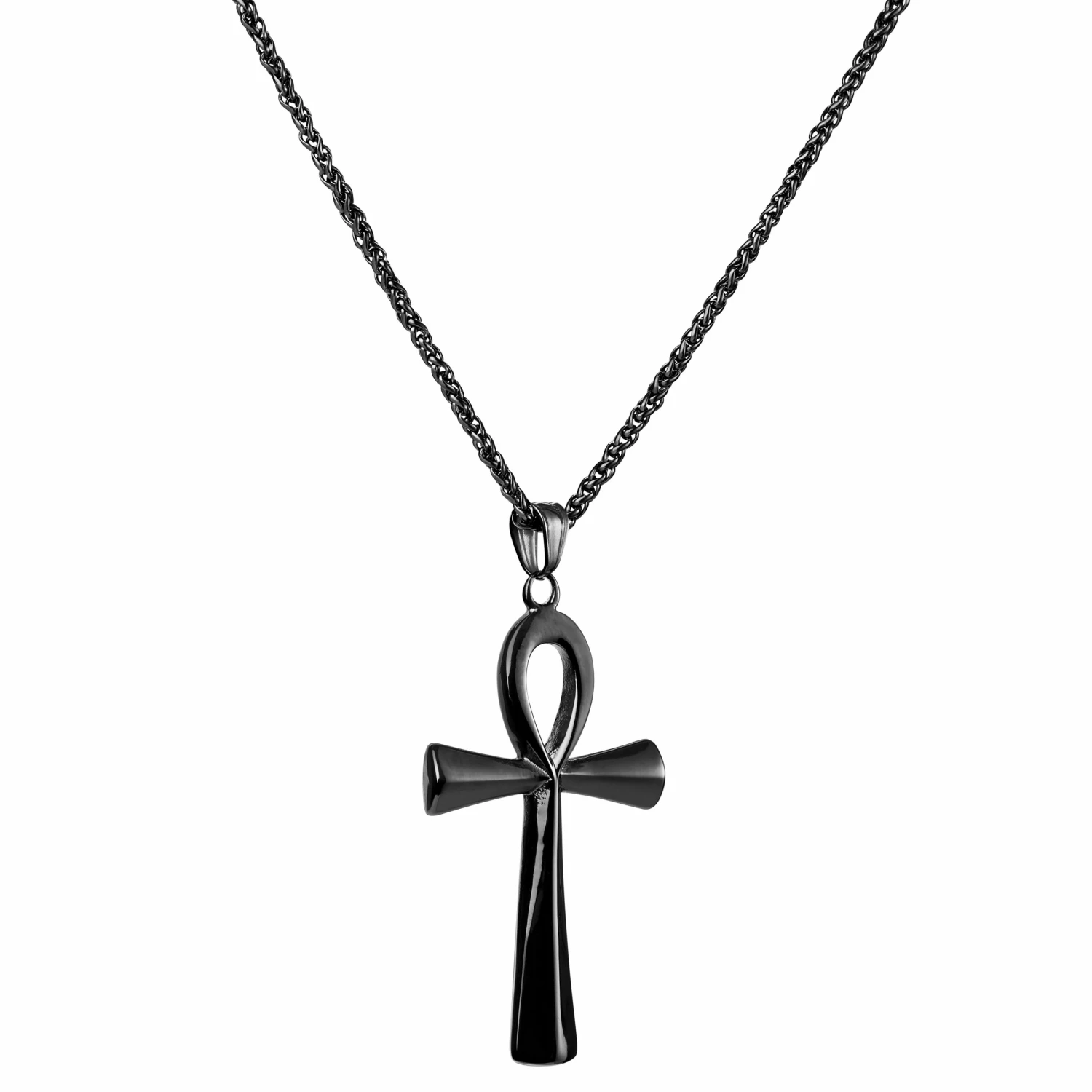 Fort Tempus Collier à pendentif Ankh noir 7 Fort Tempus Collier à pendentif Ankh noir – Image 5