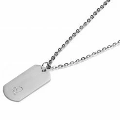 Lucleon Collier zodiaque en acier argenté - Le Lion -Colliers Soldes 25 2463f05c1c582ec76a2a3143027d2a6ec