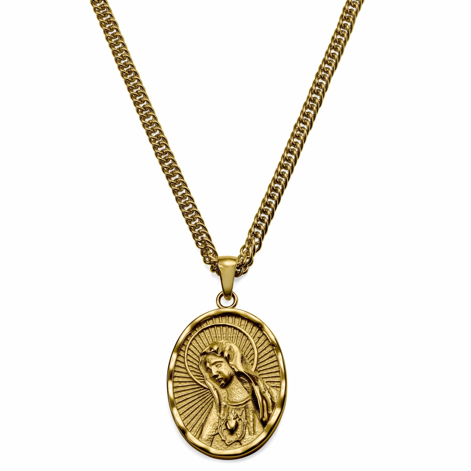 Lucleon Sanctus | Collier doré Le Cœur Immaculé de Marie 3 Lucleon Sanctus | Collier doré Le Cœur Immaculé de Marie
