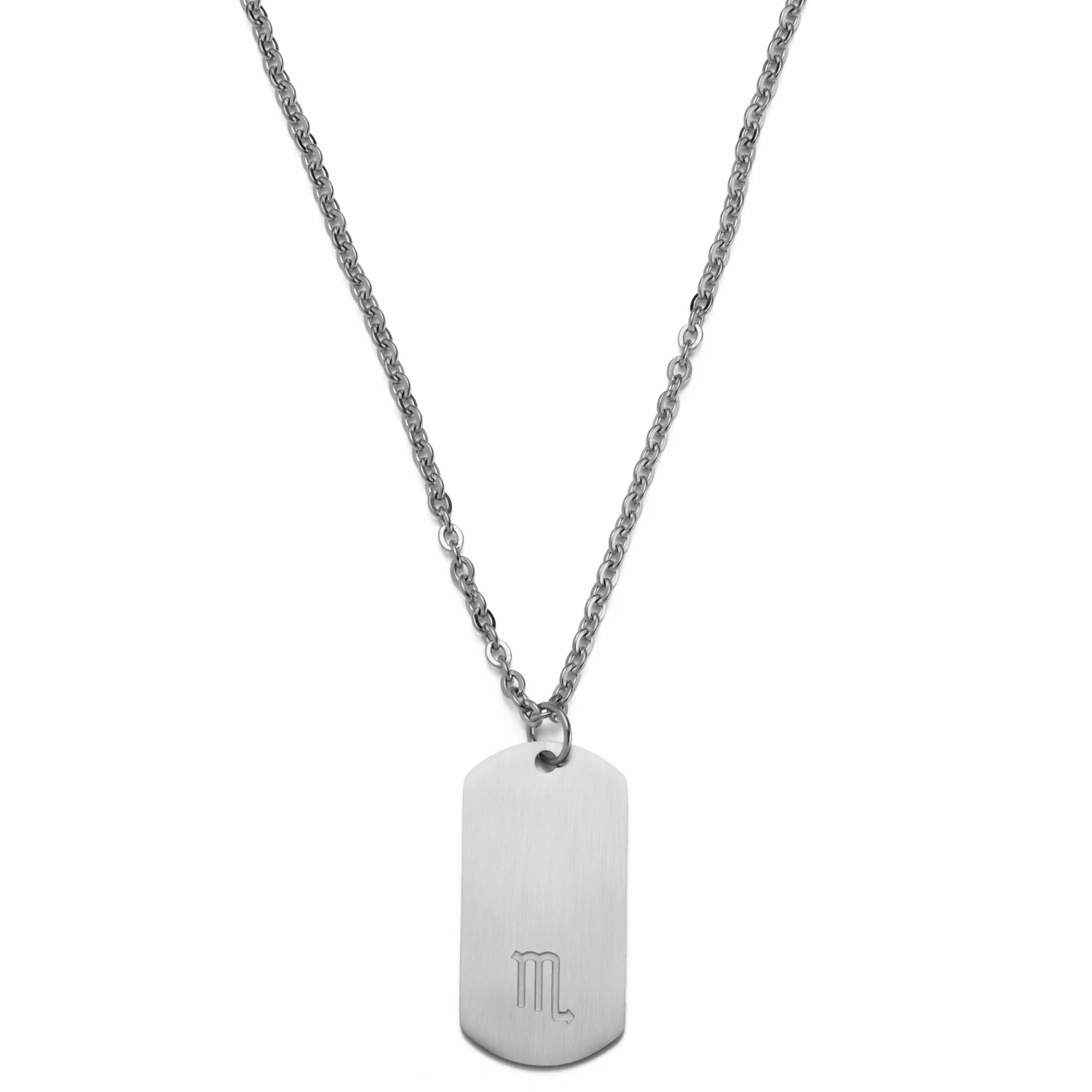 Lucleon Collier zodiaque en acier argenté - Le Scorpion 3 Lucleon Collier zodiaque en acier argenté - Le Scorpion