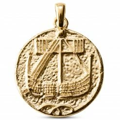 Lucleon Pendentif doré - pièce de monnaie Viking Lena Makt
