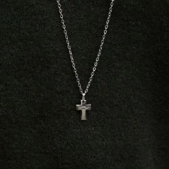 Lucleon Chaîne unique en acier Small Curvy -Colliers Soldes 5833 necklace