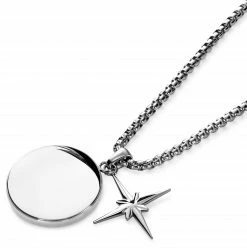 Arkai Atlas | Collier argenté à pendentif étoile polaire et pendentif en nacre - série limitée -Colliers Soldes 6 3atlasnek 1