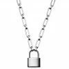 Lucleon Collier Carter Amager à chaîne argentée et pendentif cadenas 2 Lucleon Collier Carter Amager à chaîne argentée et pendentif cadenas -Colliers Soldes 7 1.3ec85bab23b6422f83db37f49c55acca