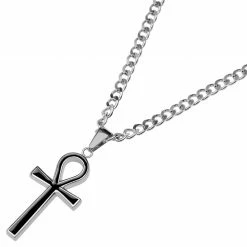 Lucleon Collier argenté avec pendentif Ankh -Colliers Soldes 8 3.881474bc0d5d6a64253cb7ce939ae4a7