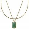 Arkai Set de 2 colliers superposés : chaîne dorée Rico et collier à pendentif jade taïwanais Orisun -Colliers Soldes Bundffe5868af3115f7e616cc9e1bdd45667