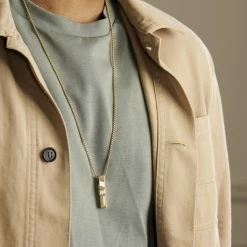 Arkai Collier Rico à pendentif doré -Colliers Soldes ak ricocollection nathan necklace 1x1 19rrr