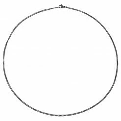 Lucleon Chaîne noire à mailles de 2 mm -Colliers Soldes b ne 2mm 2 4