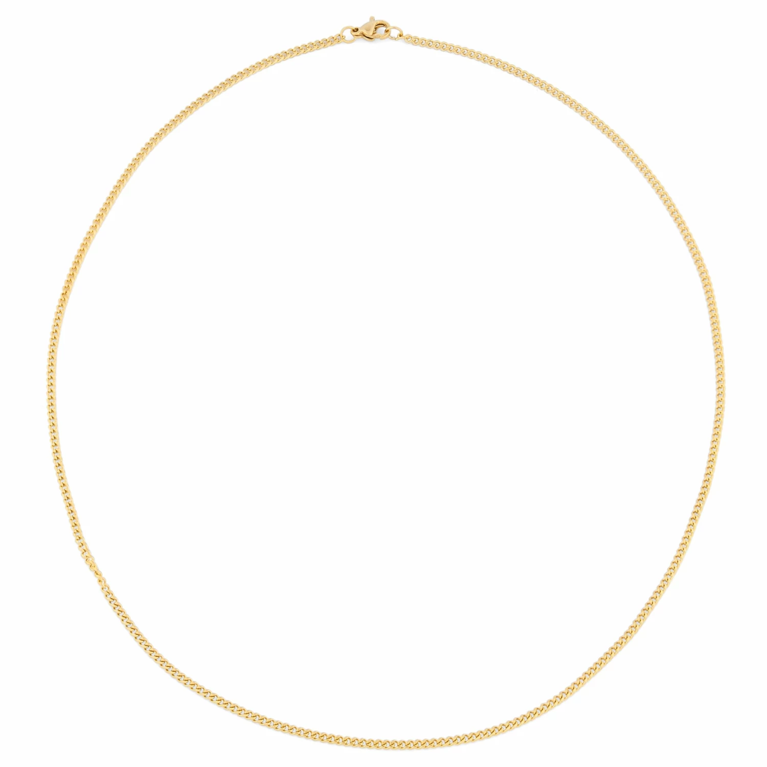 Lucleon Chaîne dorée à mailles de 2 mm 4 Lucleon Chaîne dorée à mailles de 2 mm – Image 2