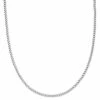 Lucleon Chaîne argentée à mailles de 4 mm -Colliers Soldes g ne 4mm 1 9