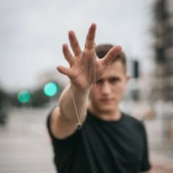 Lucleon Collier en acier à pendentif argenté en forme de diamant -Colliers Soldes igc kacper zielinski lucleon 1 14531