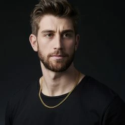 Lucleon Chaîne dorée à mailles de 6 mm -Colliers Soldes jwm megashoot 1 15155