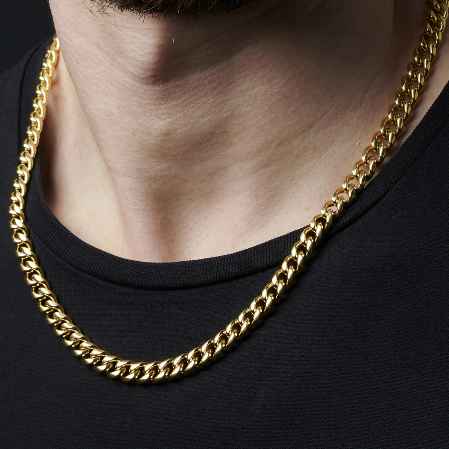 Lucleon Chaîne dorée à mailles de 8 mm 7 Lucleon Chaîne dorée à mailles de 8 mm – Image 5