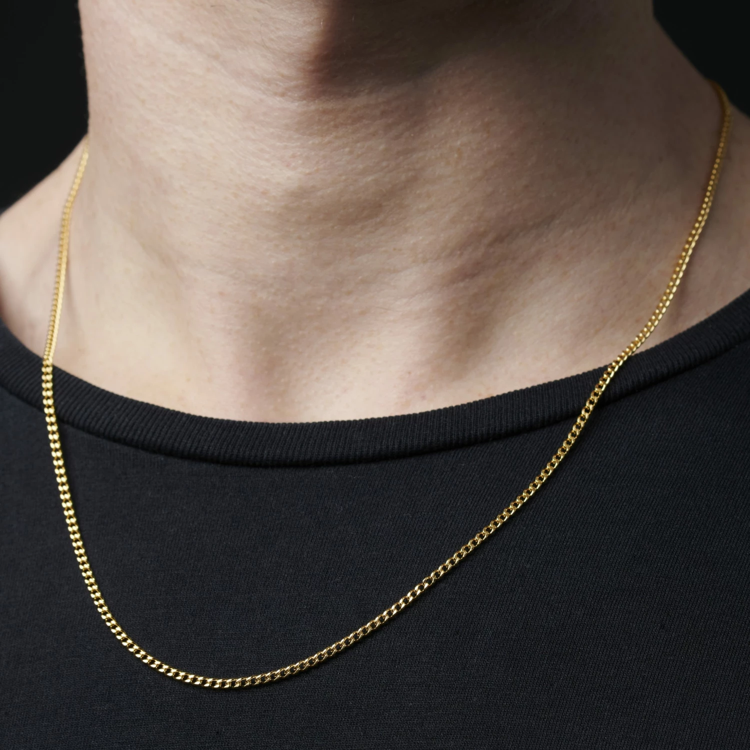 Lucleon Chaîne dorée à mailles de 2 mm 7 Lucleon Chaîne dorée à mailles de 2 mm – Image 5