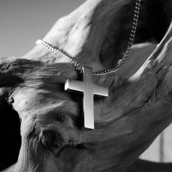 Lucleon Collier à croix argentée Le Fils -Colliers Soldes jwm sprind2021 ig necklace 10003 1 copy