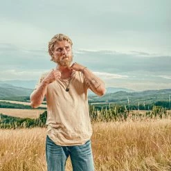 Arkai Atlas | Collier argenté à pendentif étoile polaire et pierre d'azurite et malachite -Colliers Soldes rel atlas drop35 necklace tobias stelzner 1x1 1 25804