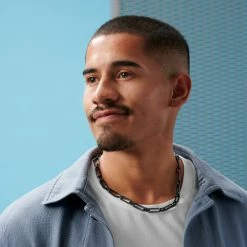 Lucleon Collier chaîne en acier couleur gunmetal Connor Amager -Colliers Soldes rst acpa collectionpage black 23050 bjarkejohansen 2