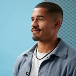 Lucleon Chaîne à maille cordée en acier bronze gunmétal Amager Collin - 6 mm -Colliers Soldes rst acpa collectionpage black 23069 bjarkejohansen 2 1