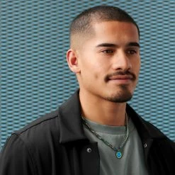 Lucleon Collier Caleb Amager à double maille irisée et pendentif Smiley -Colliers Soldes rst acpa collectionpage rainbow 23062 bjarkejohansen 2