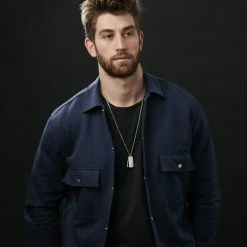 Lucleon Collier argenté à plaques militaires "La déclaration" -Colliers Soldes rst megashoot n 13 8517